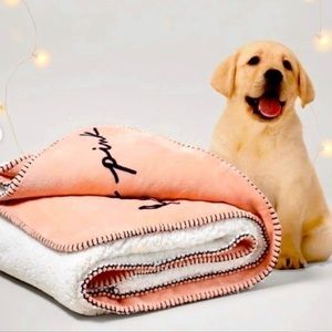 NIB VS PINK | Sherpa Throw Blanket | 60” x 50”